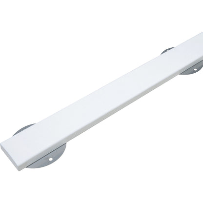 Knuffi® surface protection with mounting rail, type S, 1 m piece, white.