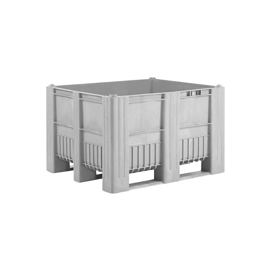 Pallet box, capacity 610 l, light grey.