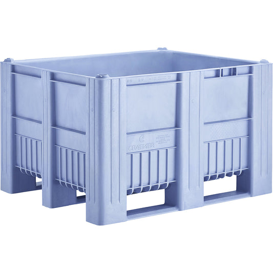 Pallet box, capacity 610 l, blue.