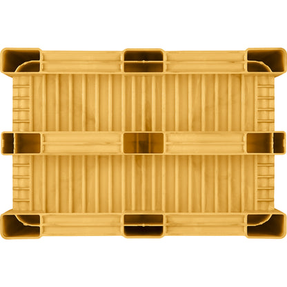 Pallet box, capacity 470 l, yellow.