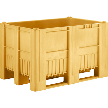 Pallet box, capacity 470 l, yellow.