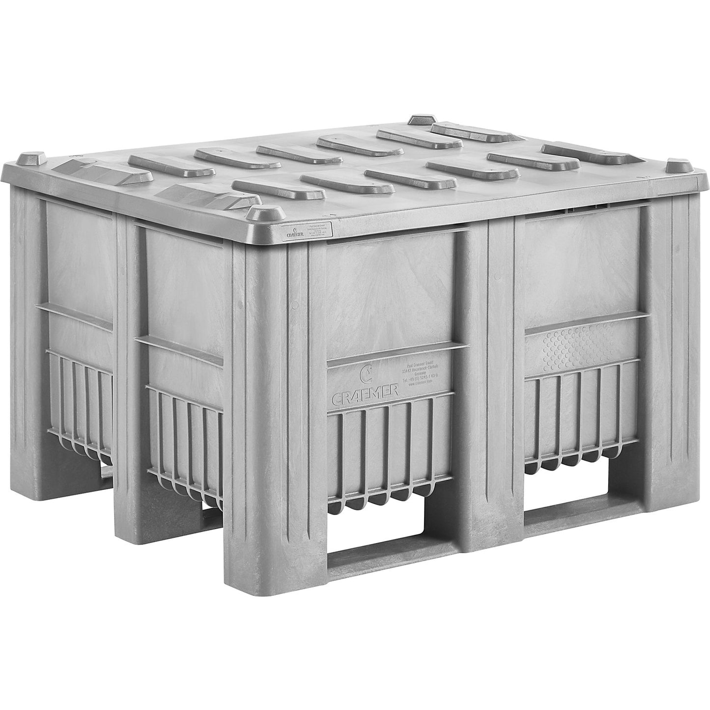 Lid, for 610 l and 670 l pallet box, light grey.