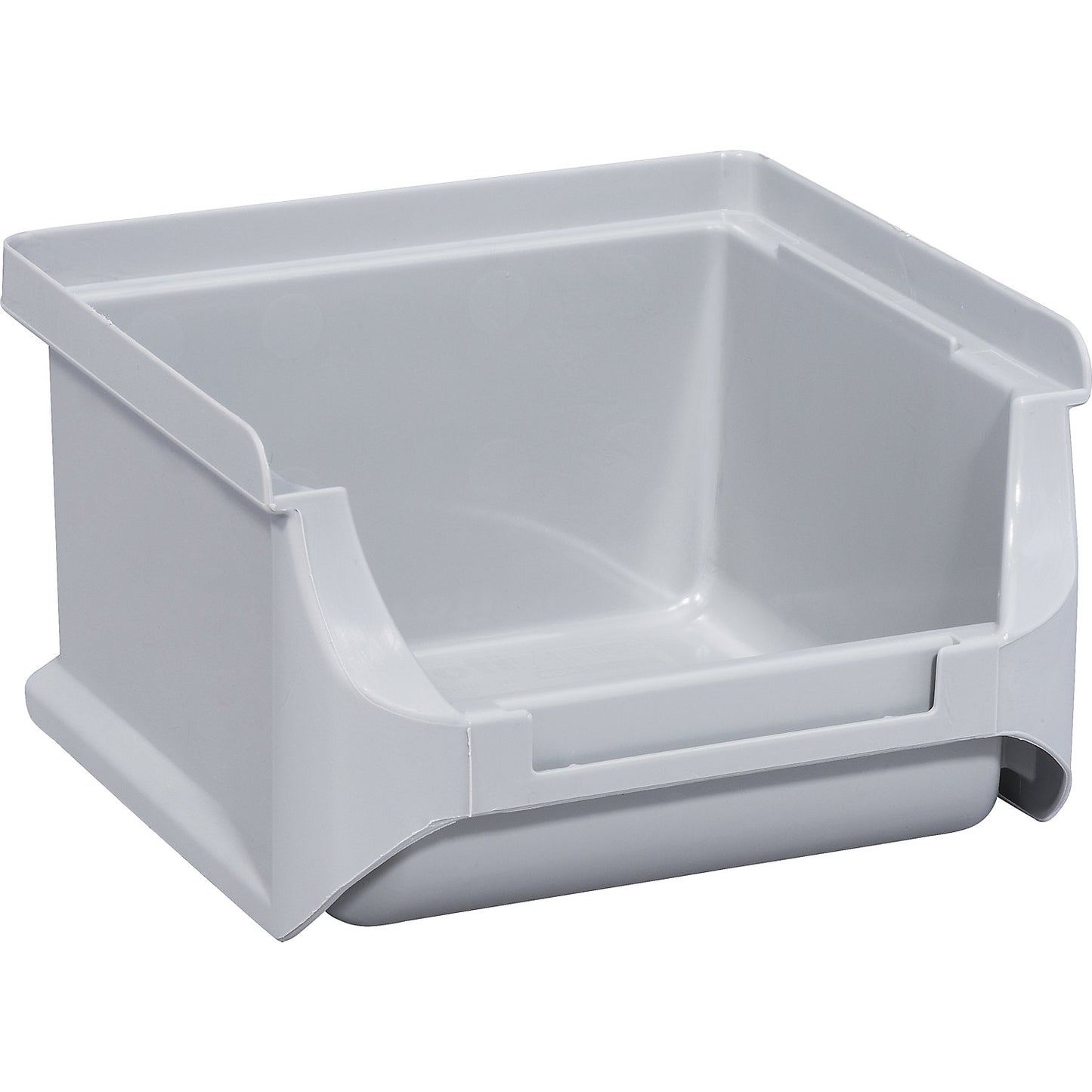 Open fronted storage bin, LxWxH 100 x 100 x 60 mm, pack of 30, grey.