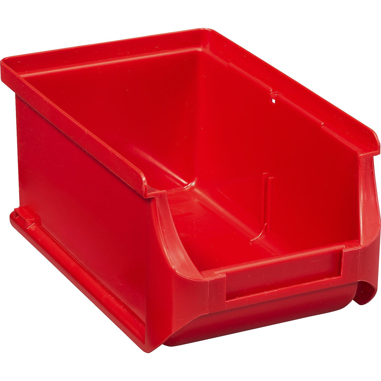 Open fronted storage bin, LxWxH 160 x 100 x 75 mm, pack of 24, red.