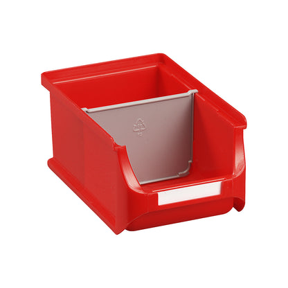 Open fronted storage bin, LxWxH 160 x 100 x 75 mm, pack of 24, red.