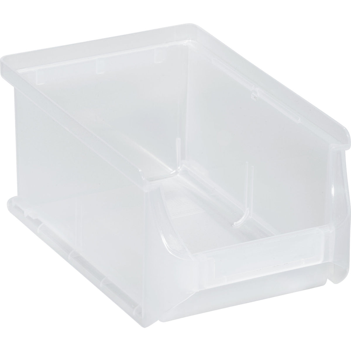 Open fronted storage bin, LxWxH 160 x 100 x 75 mm, pack of 24, transparent.