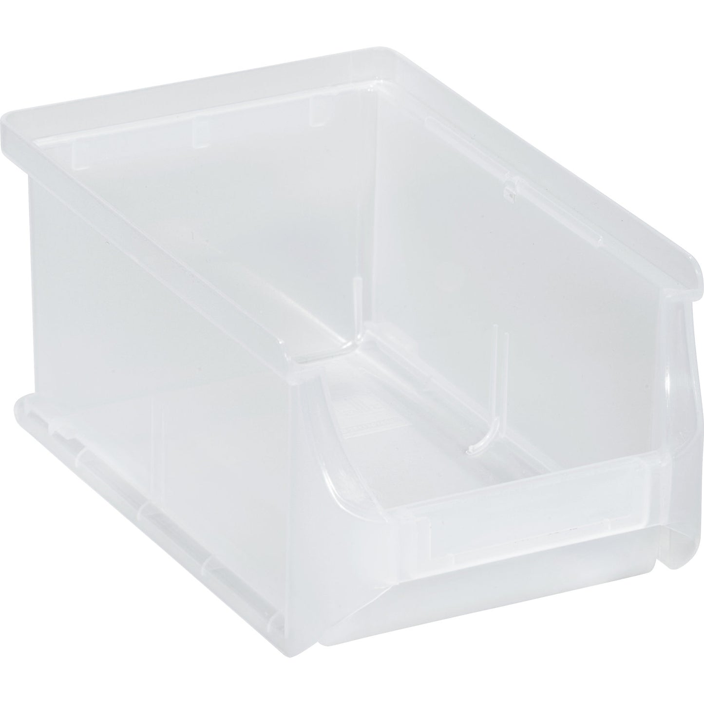 Open fronted storage bin, LxWxH 160 x 100 x 75 mm, pack of 24, transparent.