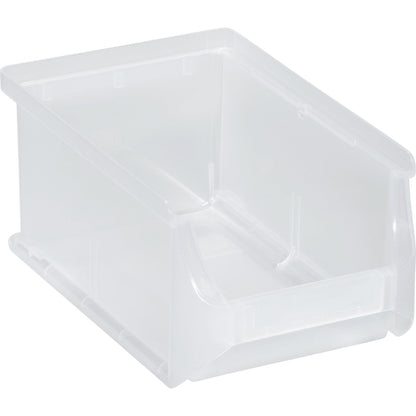 Open fronted storage bin, LxWxH 160 x 100 x 75 mm, pack of 24, transparent.