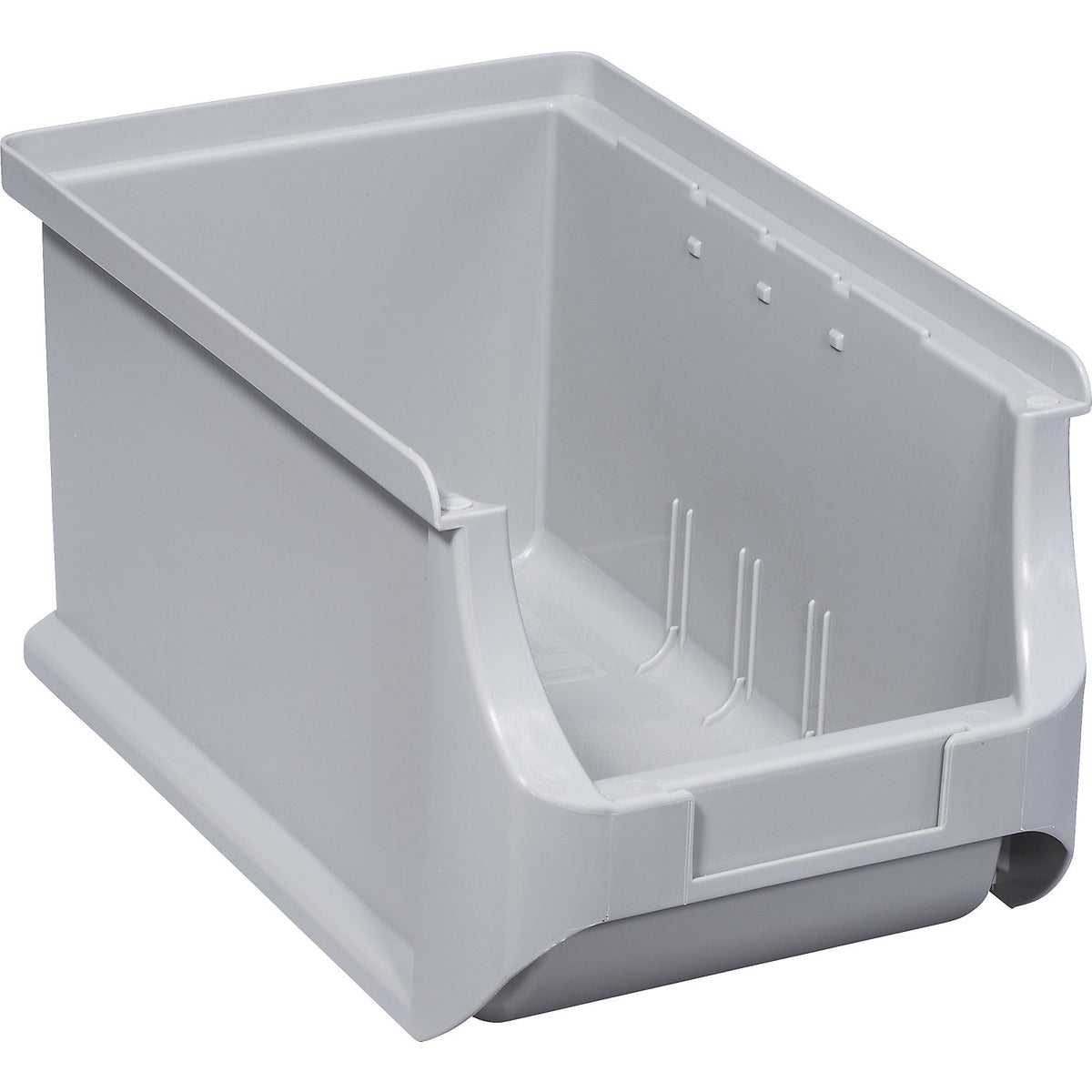 Open fronted storage bin, LxWxH 235 x 150 x 125 mm, pack of 24, grey.