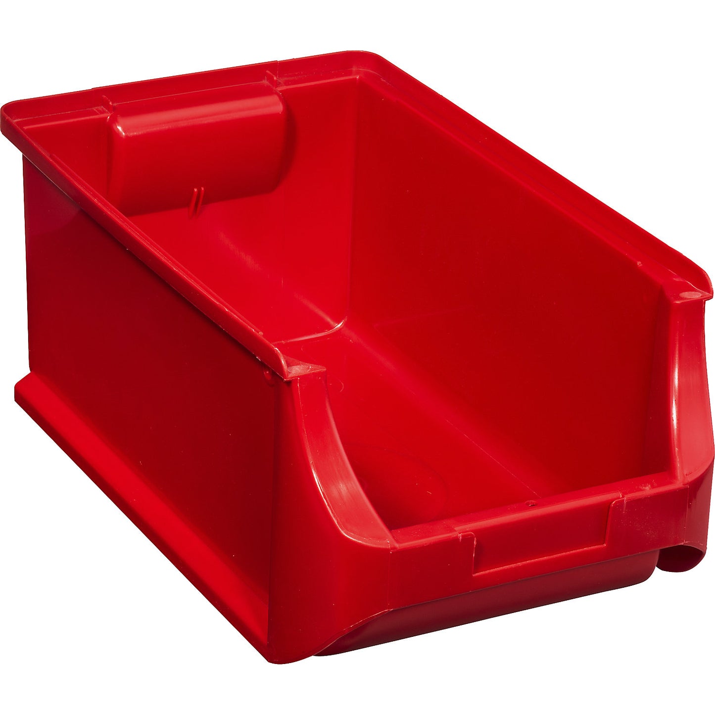 Open fronted storage bin, LxWxH 355 x 205 x 150 mm, pack of 12, red.