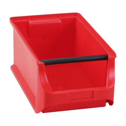 Open fronted storage bin, LxWxH 355 x 205 x 150 mm, pack of 12, red.