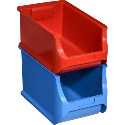 Open fronted storage bin, LxWxH 355 x 205 x 200 mm, pack of 8, blue.