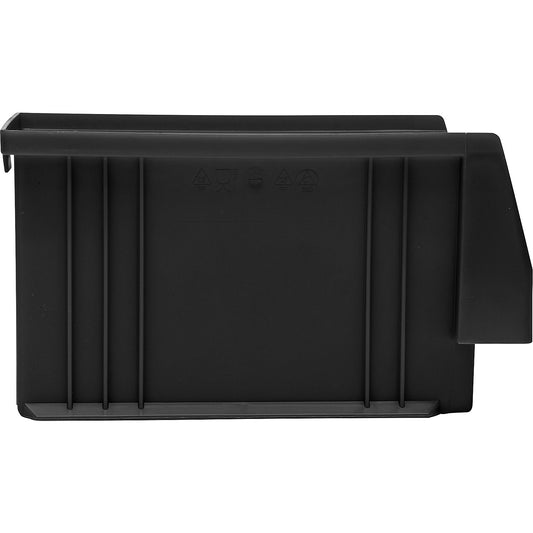 ESD open fronted storage bin, made of PP, with suspension tab, LxWxH 230 x 150 x 125 mm, pack of 25.