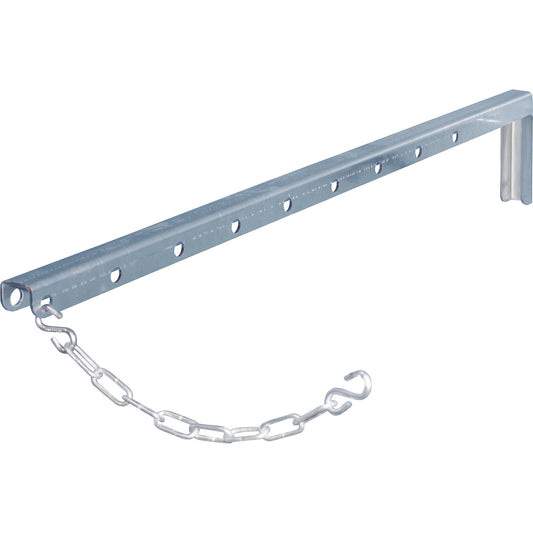 Gas cylinder holder, for upright gas cylinders with Ø 230 mm, with chain.