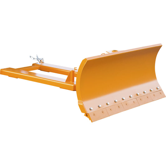 Snow plough for forklifts, with spring-loaded blade trims, blade width 1500 mm.