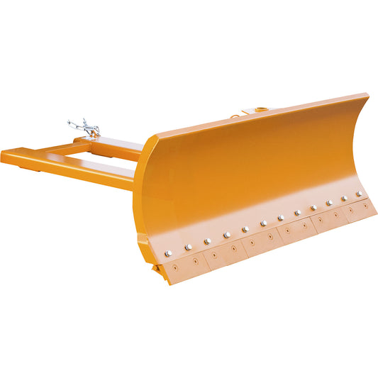 Snow plough for forklifts, with spring-loaded blade trims, blade width 1800 mm.