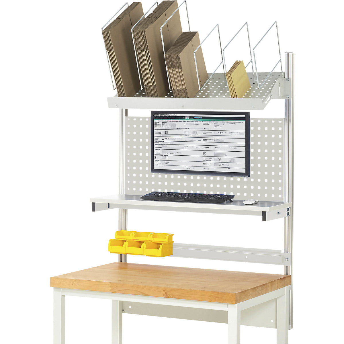 Complete modular system set 3, for workbench, width 1000 mm.