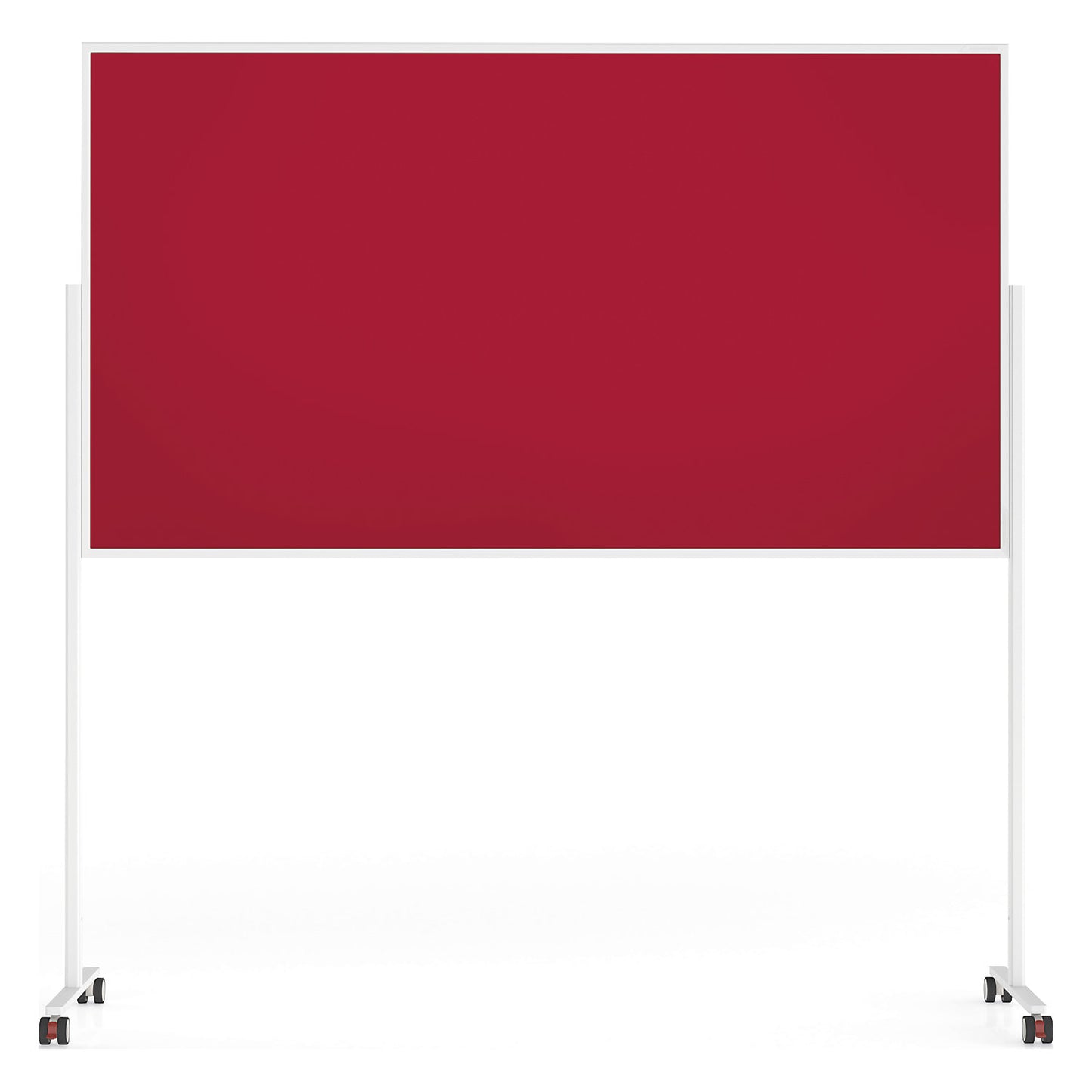 VarioPin designer presentation board, board size 1800 x 1000 mm, felt, red.
