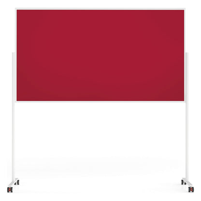VarioPin designer presentation board, board size 1800 x 1000 mm, felt, red.