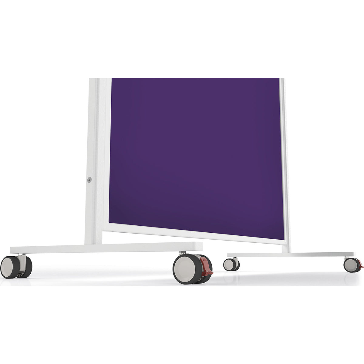VarioPin designer presentation board, board size 1800 x 1000 mm, felt, violet.