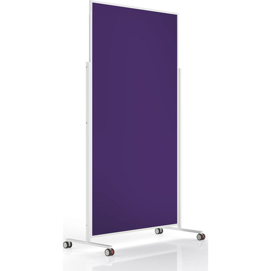 VarioPin designer presentation board, board size 1800 x 1000 mm, felt, violet.