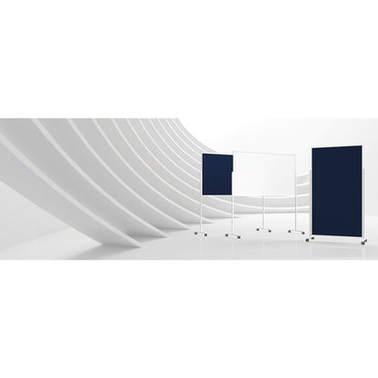 VarioPin designer presentation board, board size 1800 x 1000 mm, felt, dark blue.