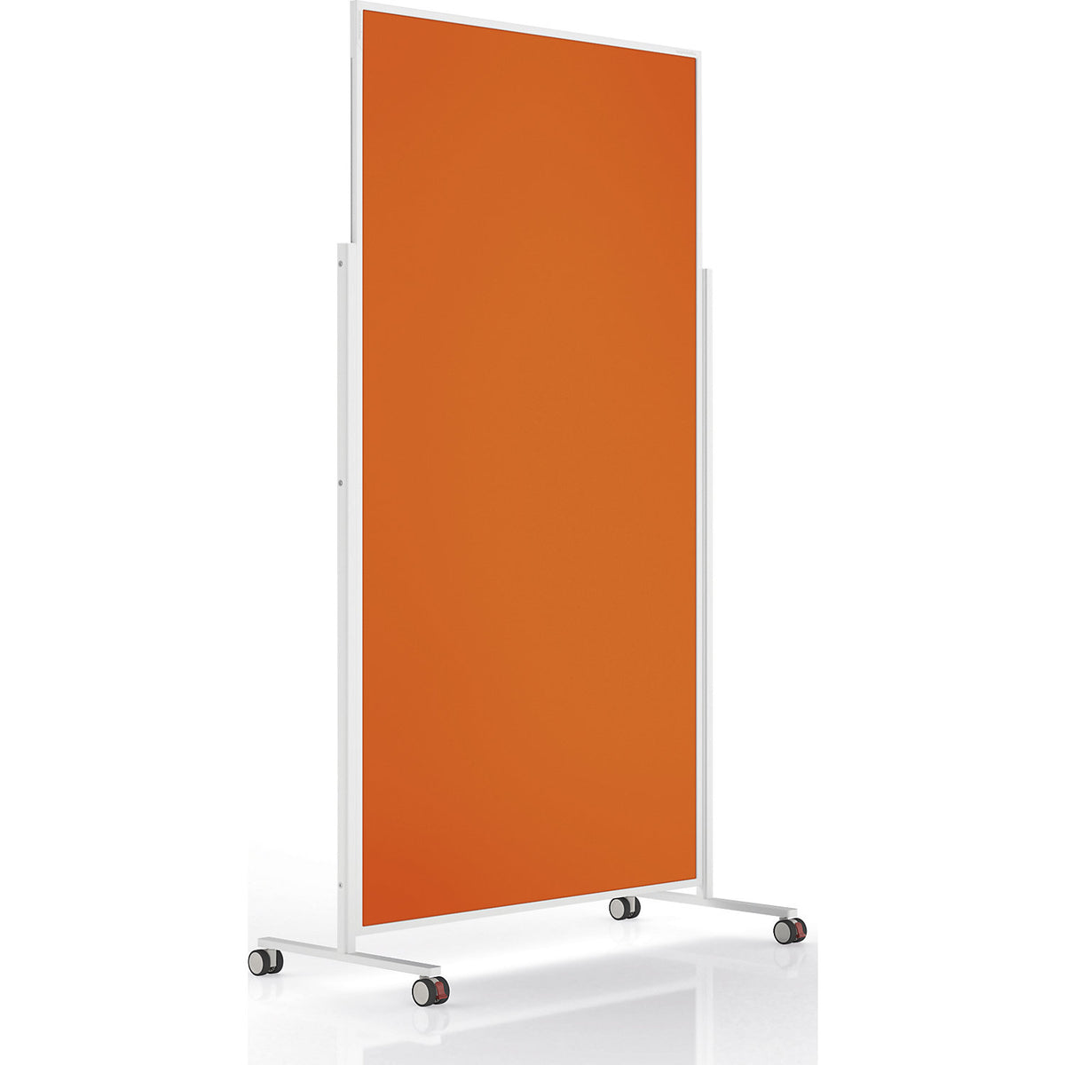 VarioPin designer presentation board, board size 1800 x 1000 mm, felt, orange.