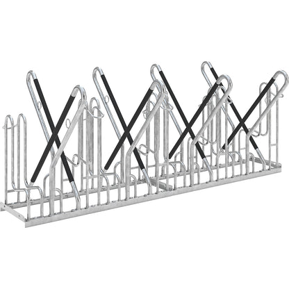Bike rack, model 4700 XBF, two sided, 2 x 4 parking spaces.