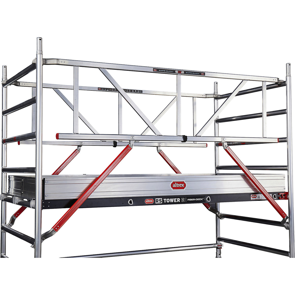 RS TOWER 54 folding tower, with wooden platform, working height 4.80 m.