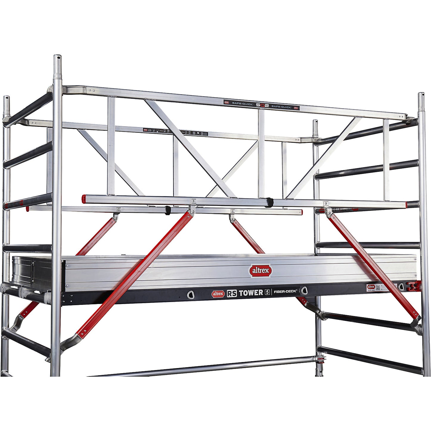 RS TOWER 54 folding tower, with Fiber-Deck® platform, working height 3.80 m.