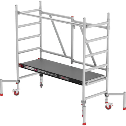 RS TOWER 54 folding tower, with Fiber-Deck® platform, working height 3.80 m.