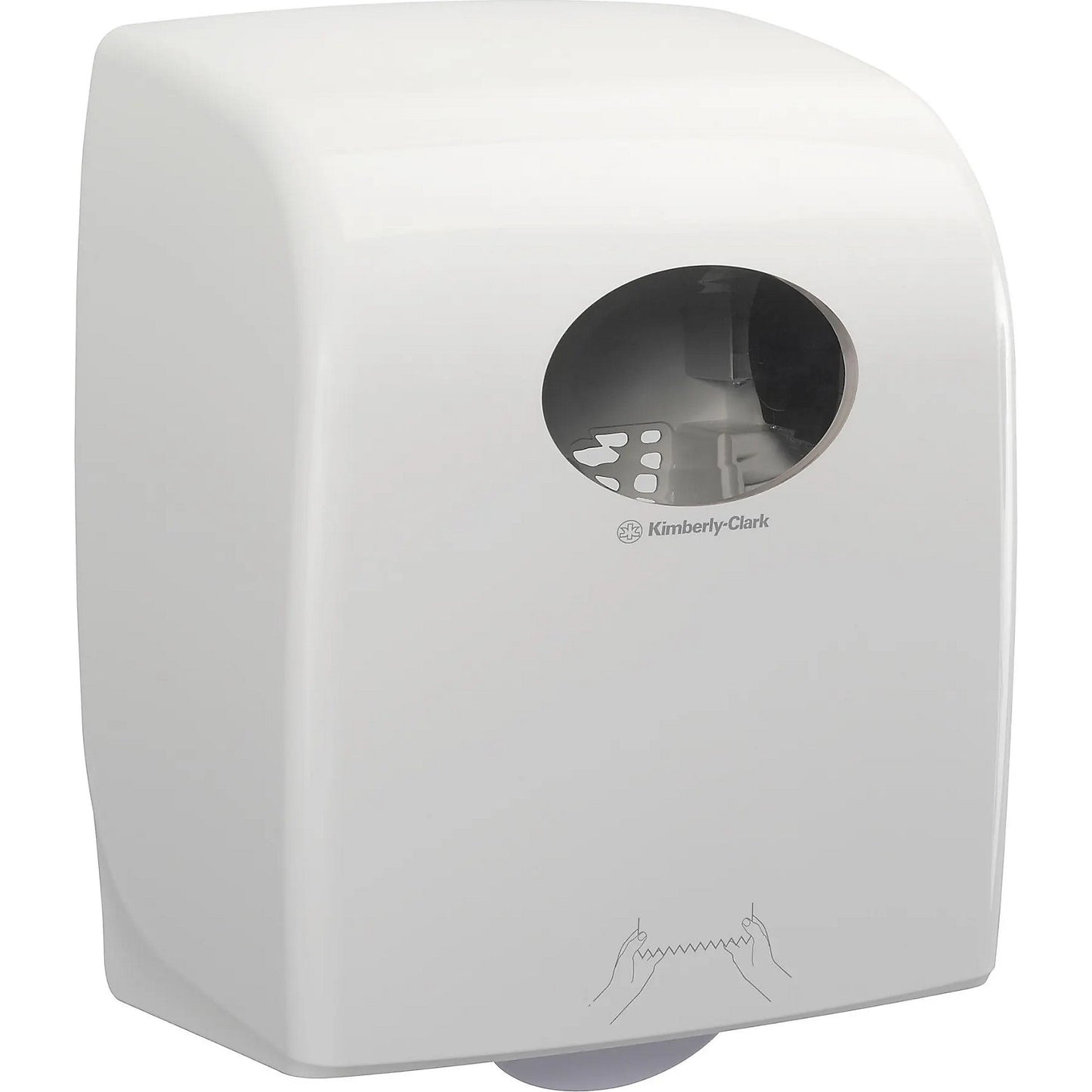 Aquarius™ dispenser for rolled hand towels, HxWxD 374 x 248 x 192 mm, white.