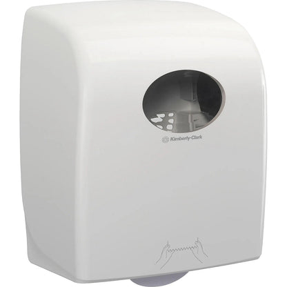 Aquarius™ dispenser for rolled hand towels, HxWxD 374 x 248 x 192 mm, white.