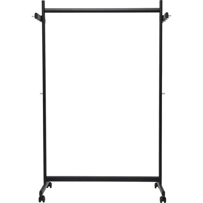 MAULsamba coat stand, 1 clothes rail, 8 hooks, 2 handbag hooks, black.