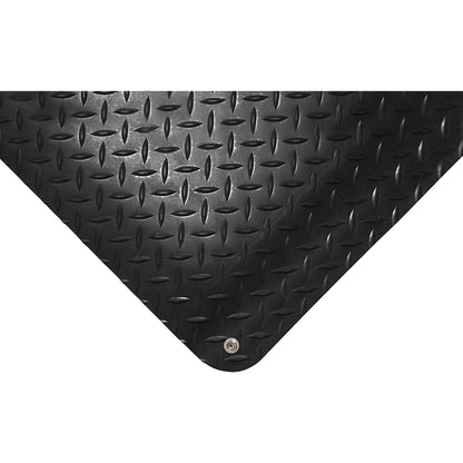 DECKPLATE anti-fatigue mat, cut to order, black, per m. x 1500 mm, max. 15 m.