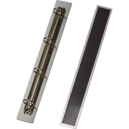 Magnetic 4-ring binder mechanism, from A4 to A3, aluminium composite material, PVC magnet.
