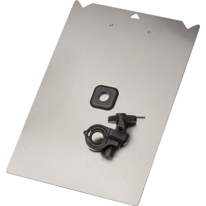Aluminium clipboard, for mounting on trolleys, for A4, LxW 350 x 240 mm.