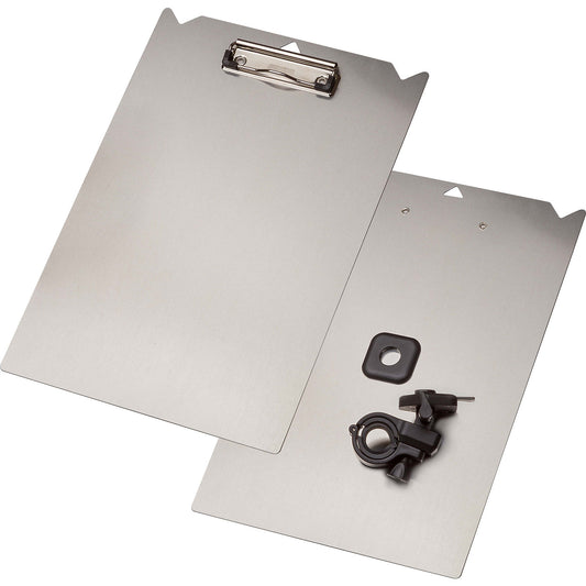 Aluminium clipboard, for mounting on trolleys, for A4, LxW 350 x 240 mm.