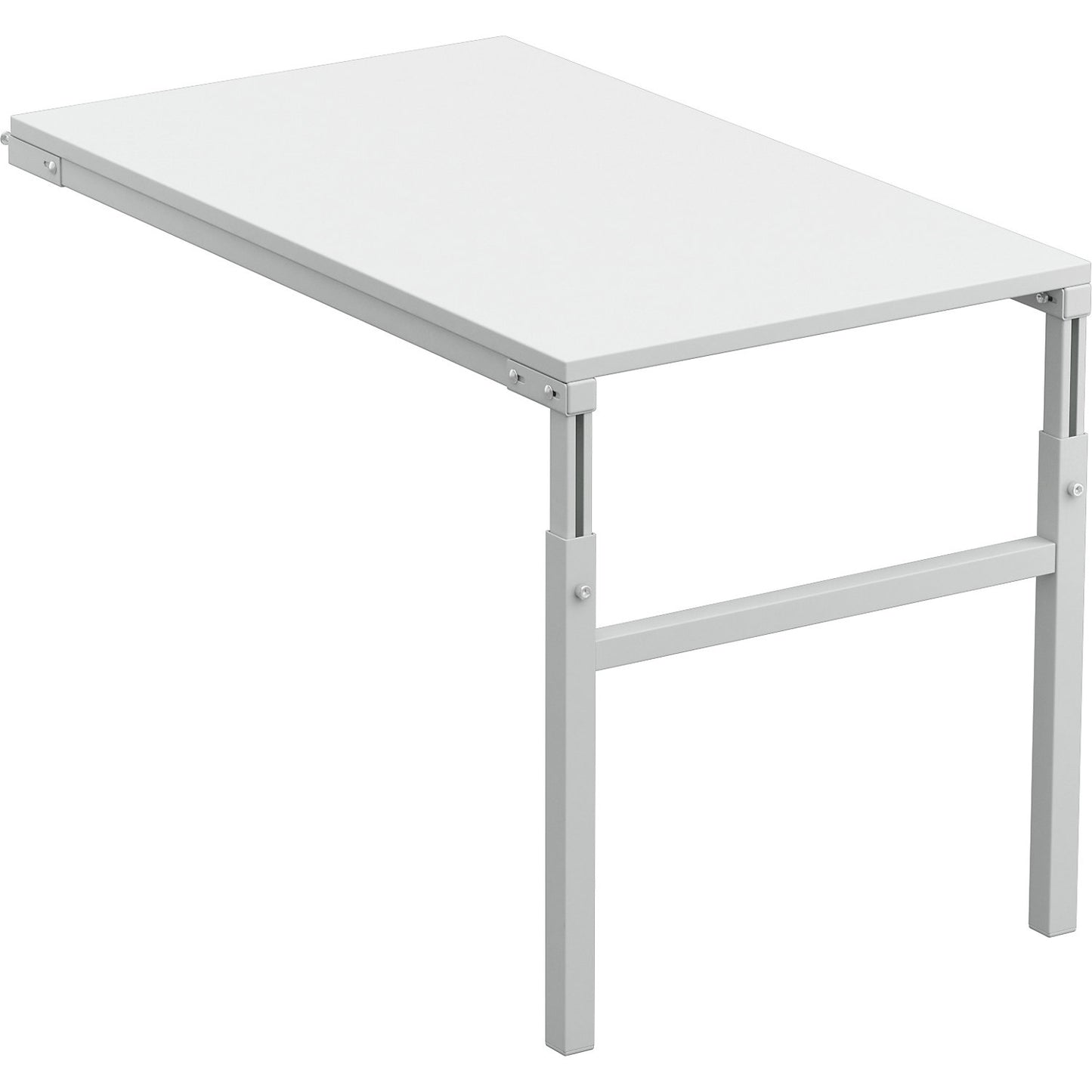 ESD angled extension table, height 650 - 900 mm, WxD 1000 x 500 mm.