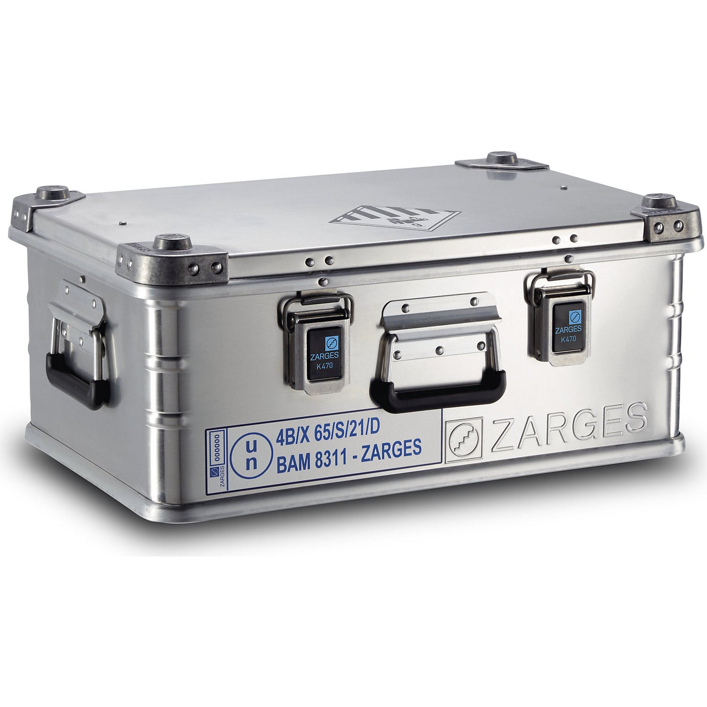 AKKU SAFE UNIVERSAL safety container, LxWxH 600 x 400 x 250 mm, aluminium.