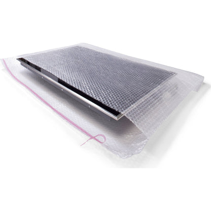 Bubble wrap bag, 3 layer, 80 µm, self-adhesive, LxW 120 x 100 mm, pack of 500.
