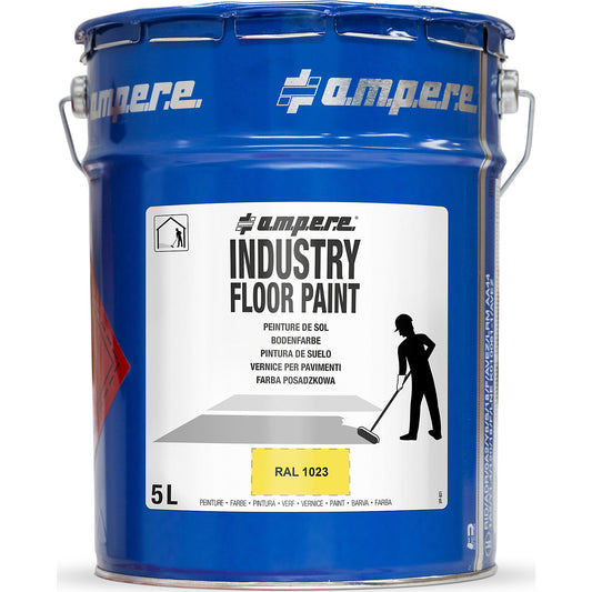 Industry Floor Paint® ground marking paint, capacity 5 l, yellow.
