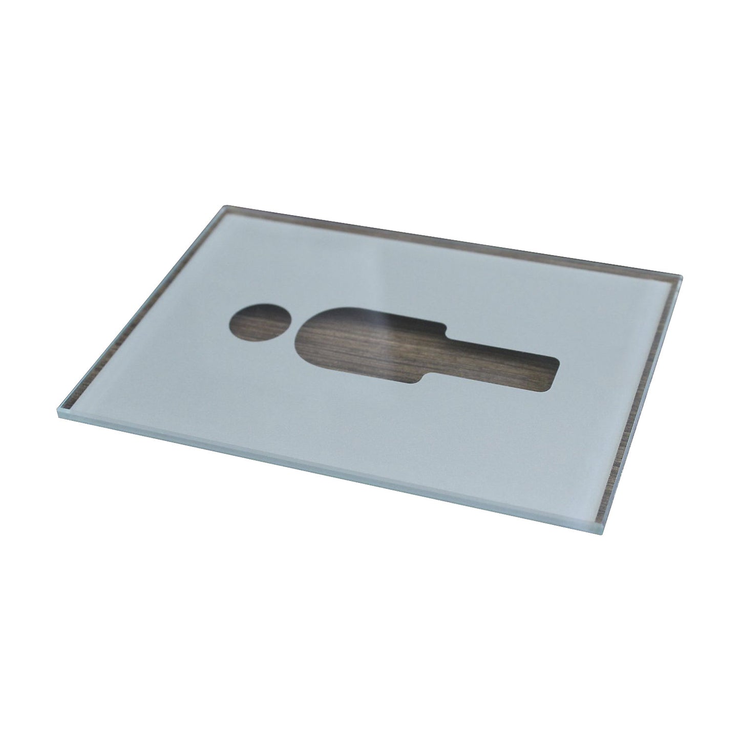 WC pictogram door sign, HxW 148 x 105 mm, self-adhesive, men's.