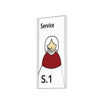 KAIRO Easy door sign, for size 150 x 75 mm, white, pack of 5.
