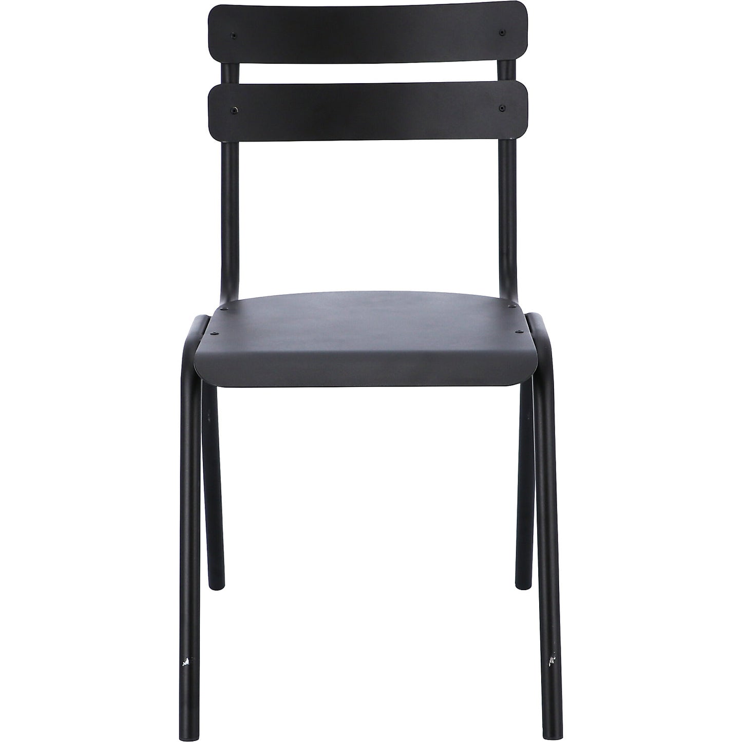 ONE outdoor chair, pack of 4, black.