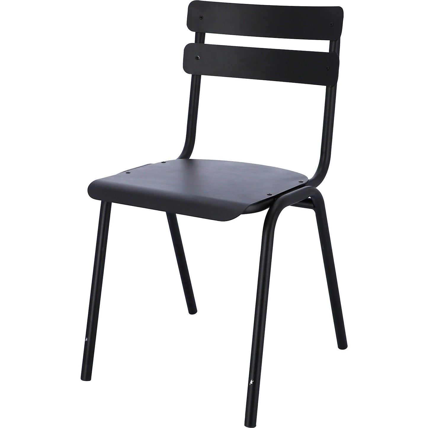 ONE outdoor chair, pack of 4, black.