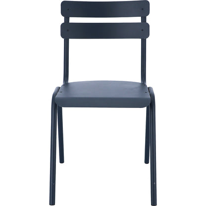 ONE outdoor chair, pack of 4, grey blue.