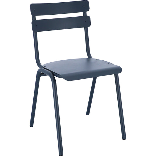 ONE outdoor chair, pack of 4, grey blue.