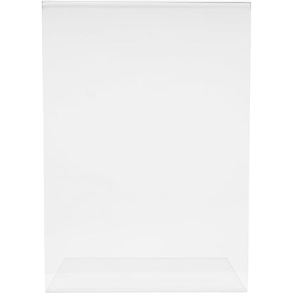 Tabletop display, inclined, polystyrene, format A5 portrait, pack of 4.