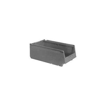 Shelf bin, made from recycled PP, LxWxH 400 x 230 x 150 mm, grey, pack of 14.